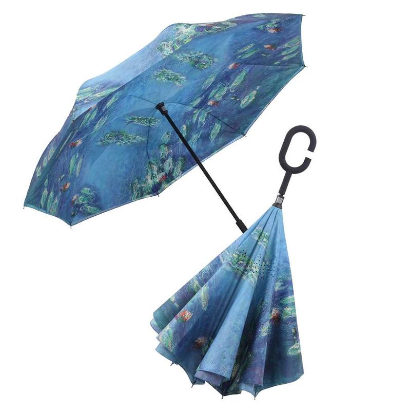 INVERTED UMBRELLA - MONET WATER LILY