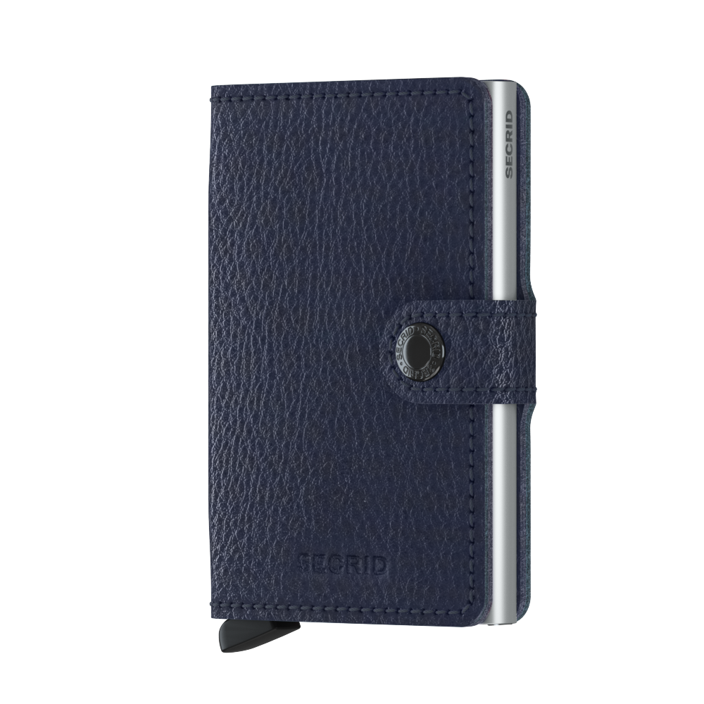 MVg / XMINIWALLET - VEG NAVY-SILVER
