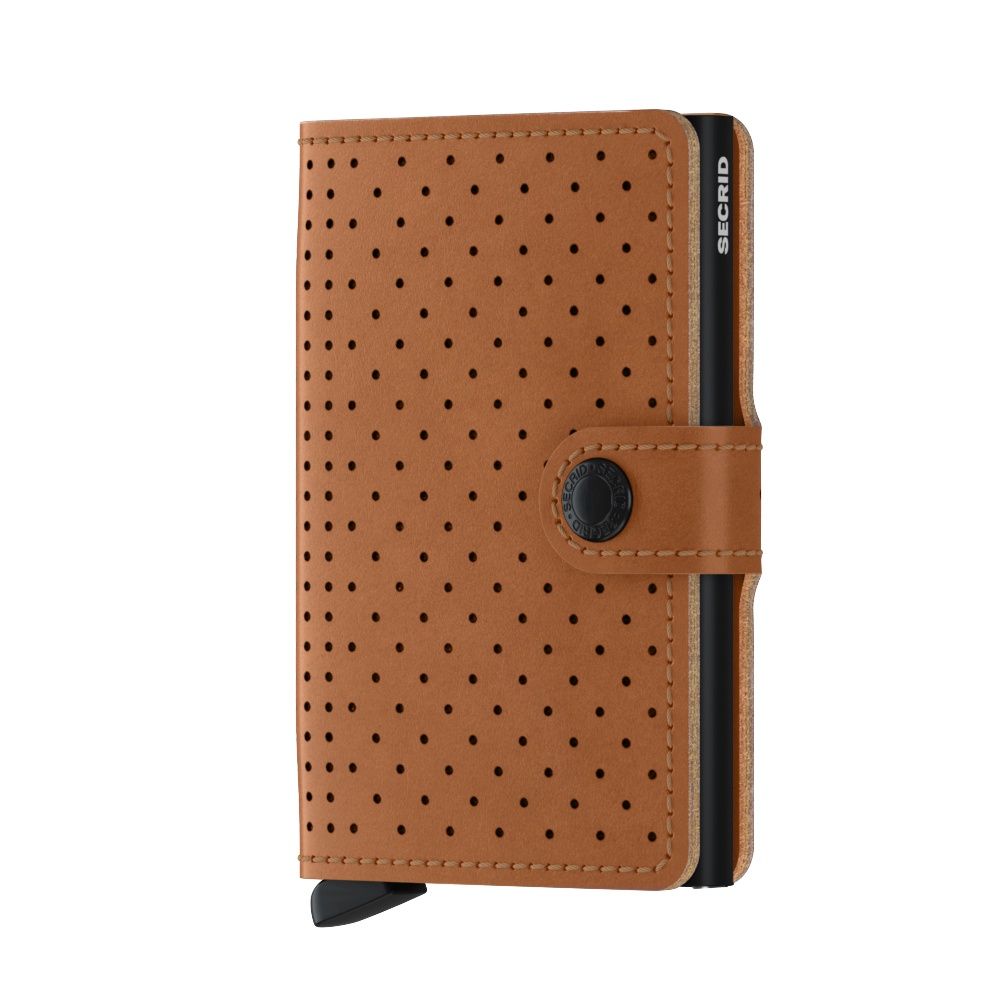 MPf / XMINIWALLET - PERFORATED COGNAC