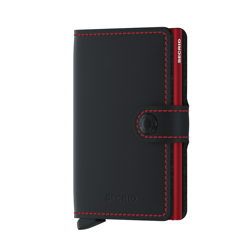 MM / MINIWALLET - MATTE BLACK &amp; RED