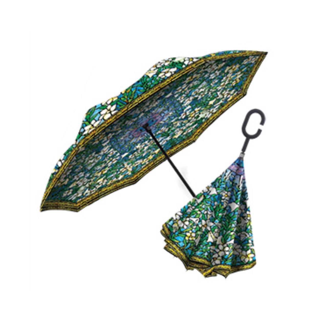 INVERTED UMBRELLA - TIFFANY LILIES