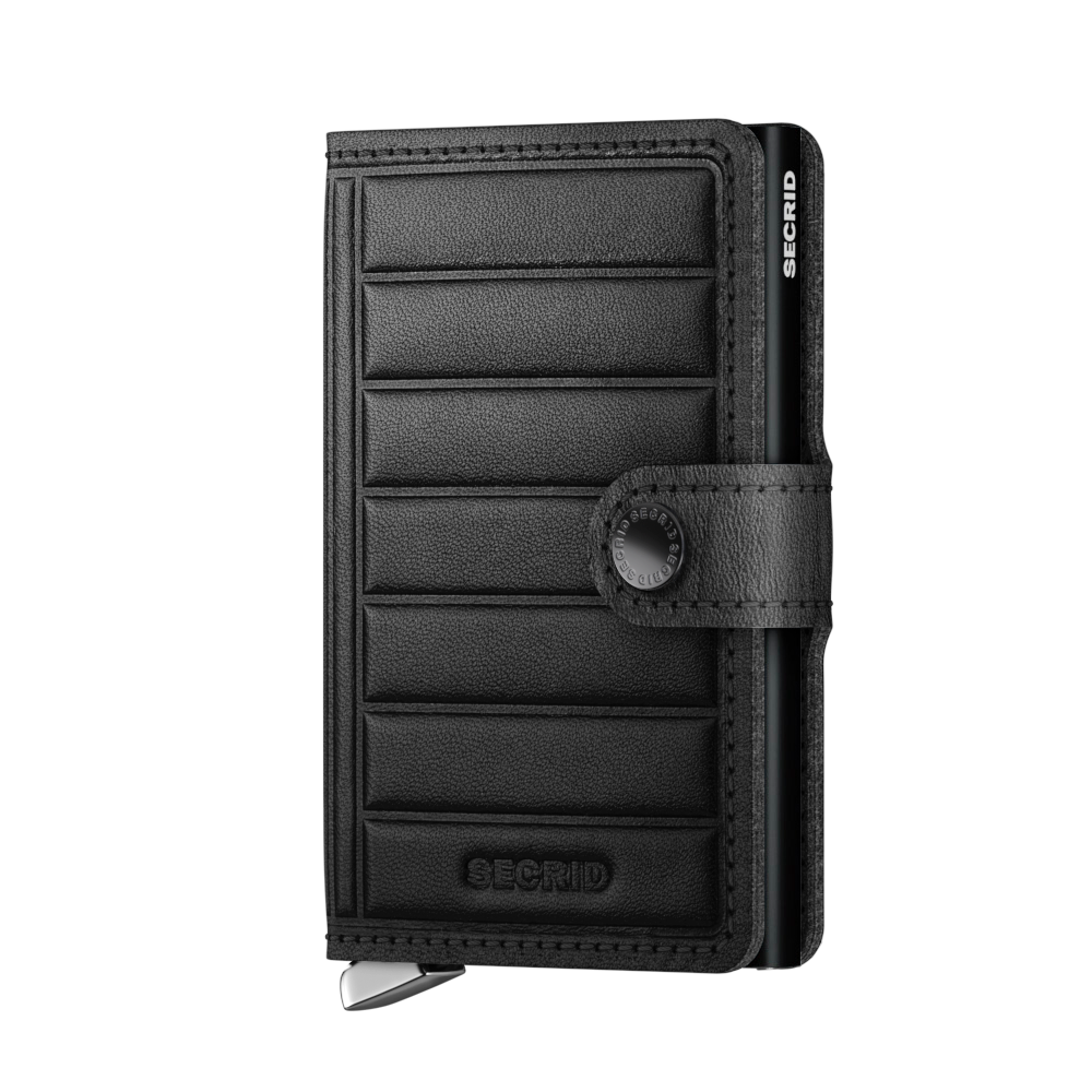 MEL / PREMIUM MINIWALLET - EMBOSS LINES BLACK
