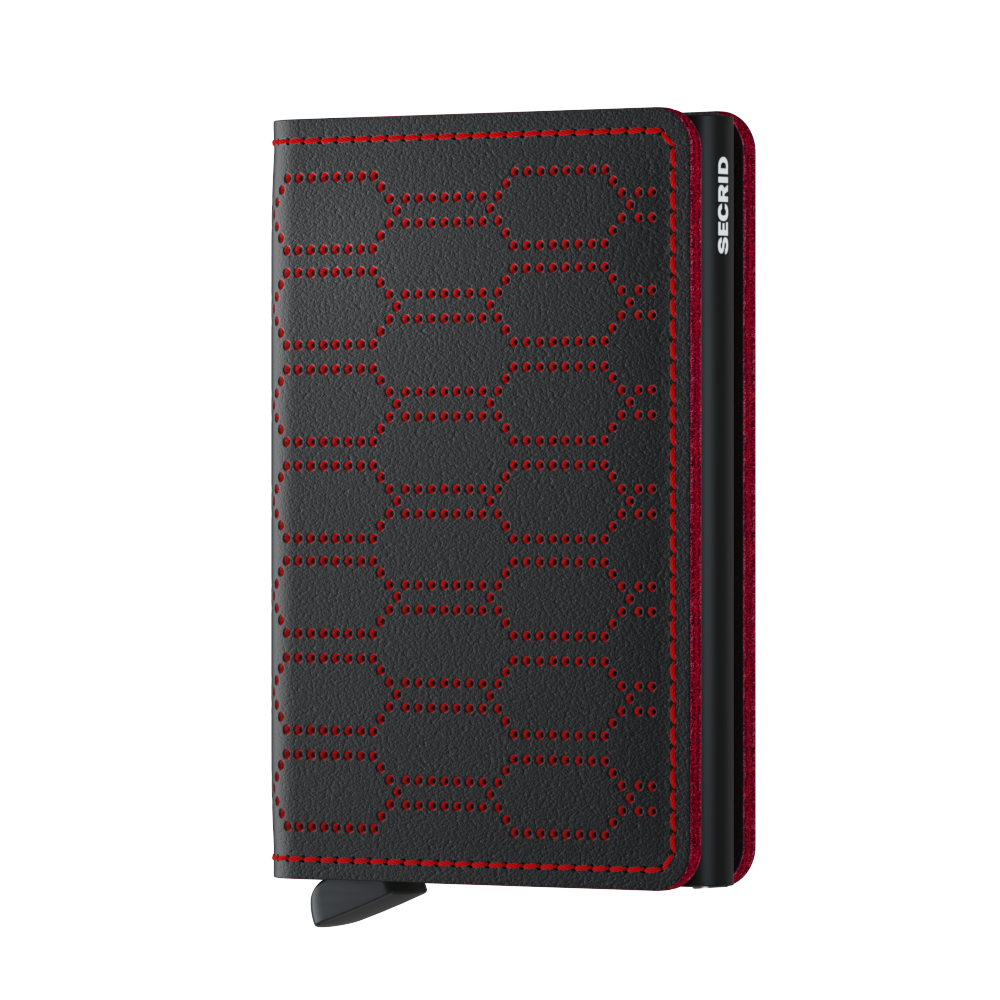 SFu / XSLIMWALLET - FUEL PERFORATED BLACK-RED