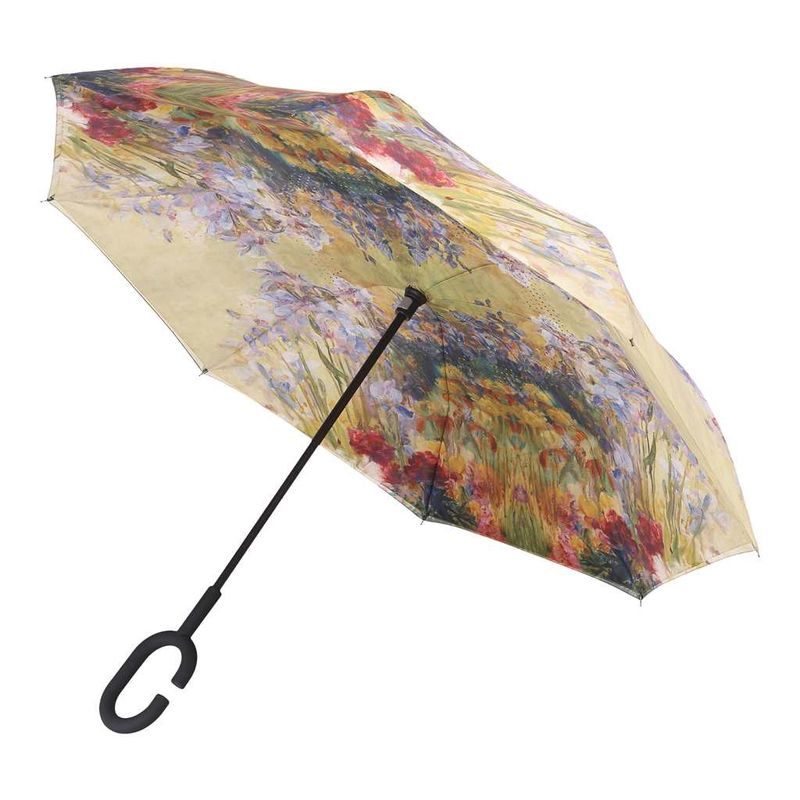 INVERTED UMBRELLA - TIFFANY PEONIES &amp; IRIS