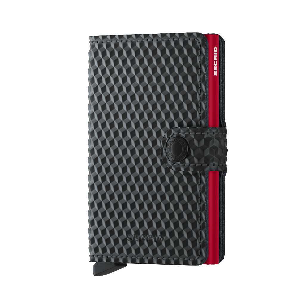 MCu / MINIWALLET - CUBIC BLACK/RED