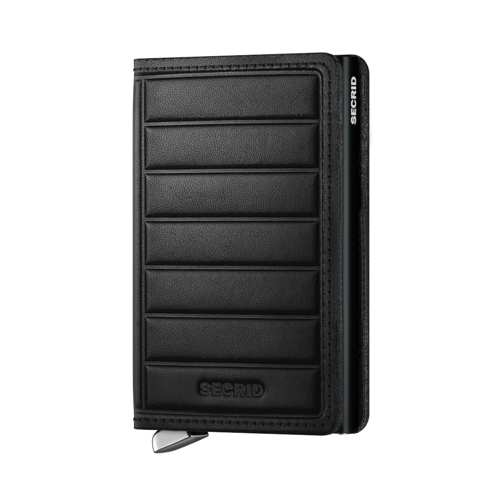 SEL / PREMIUM SLIMWALLET - EMBOSS LINES BLACK