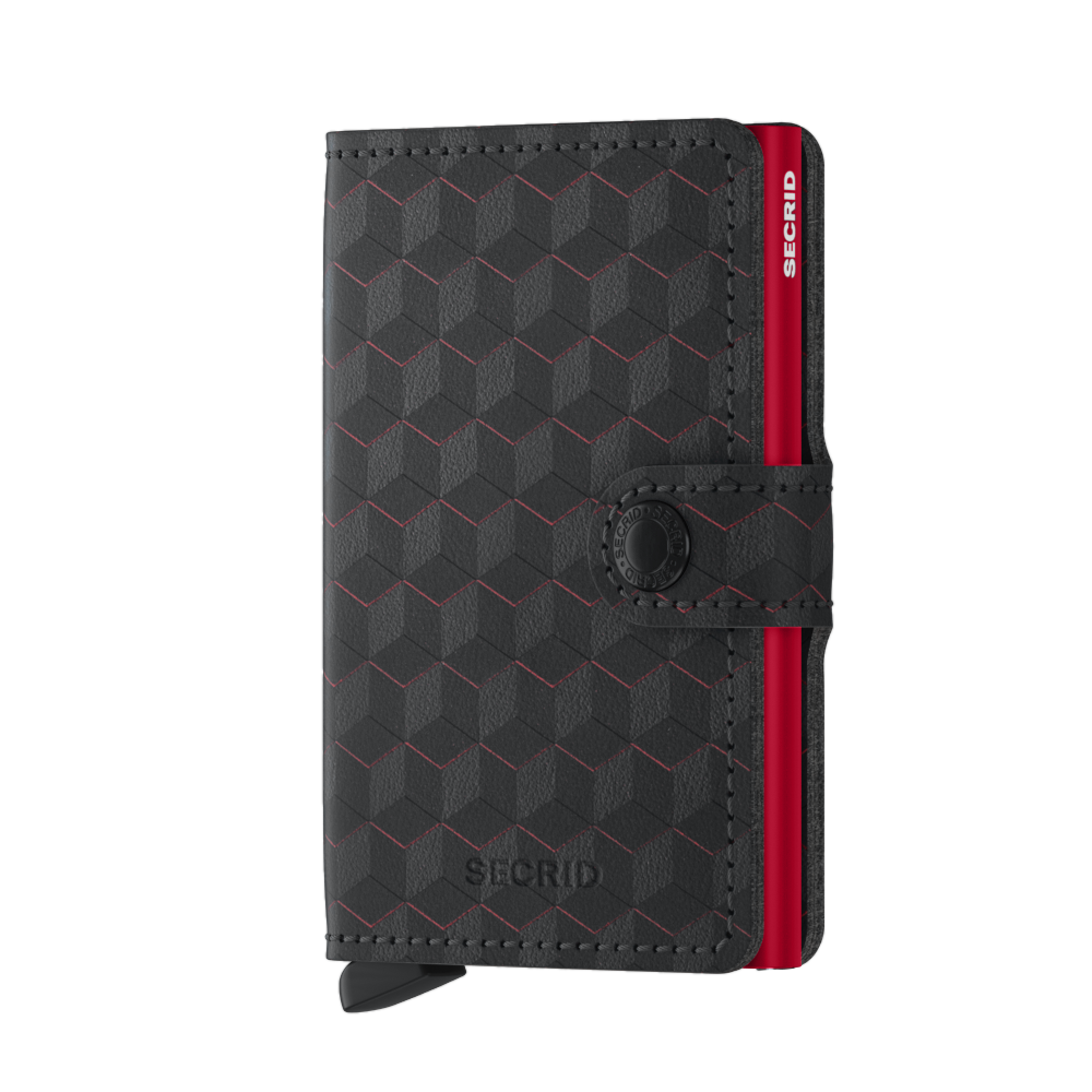 MOp / XMINIWALLET - OPTICAL BLACK-RED