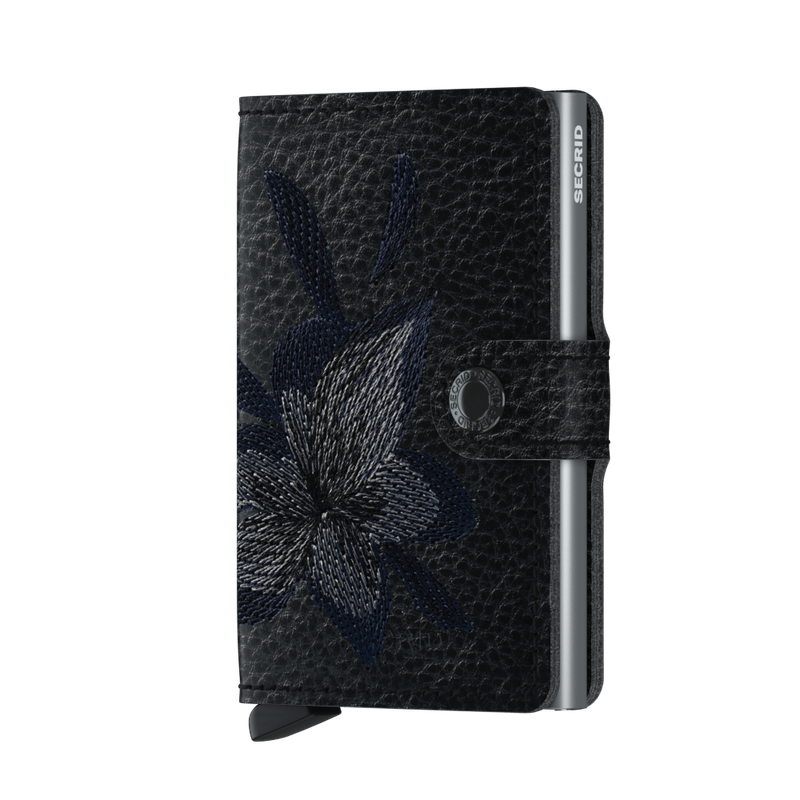 MSt / XMINIWALLET - STITCH MAGNOLIA  BLACK
