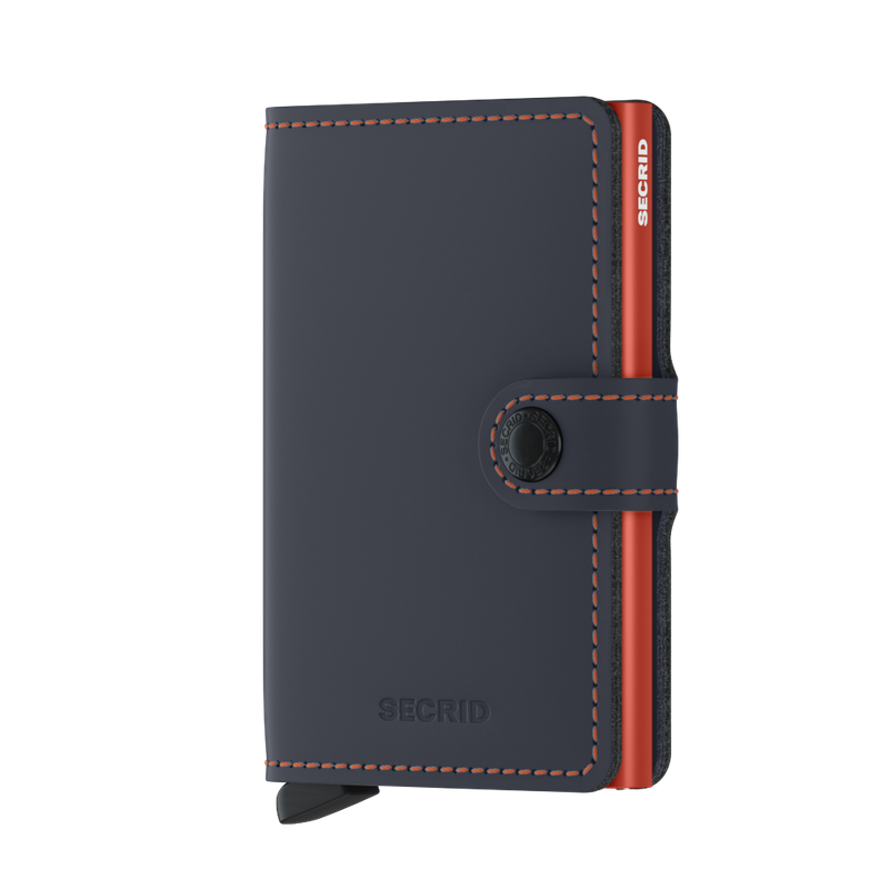 MM / MINIWALLET - MATTE NIGHT BLUE &amp; ORANGE