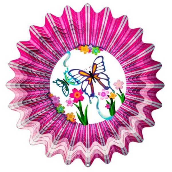 221L - VIVID COLLECTION -  PINK BUTTERFLY - LG