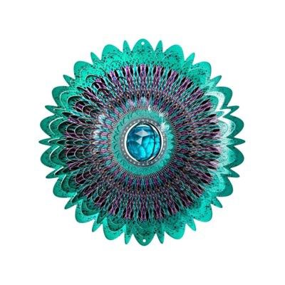 457L - CRYSTAL COLLECTION - COSMIC MANDALA W/ BLUE BALL - LG