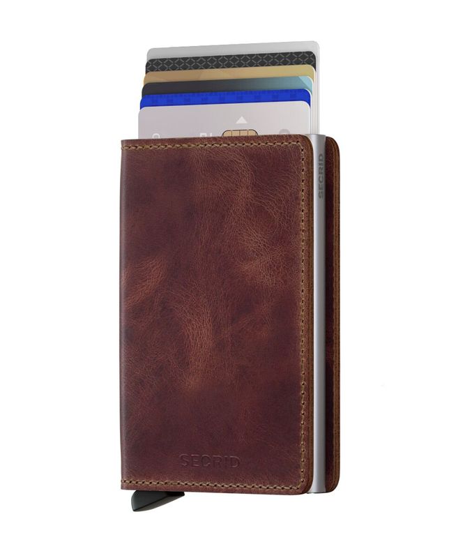 SV / XSLIMWALLET - VINTAGE BROWN