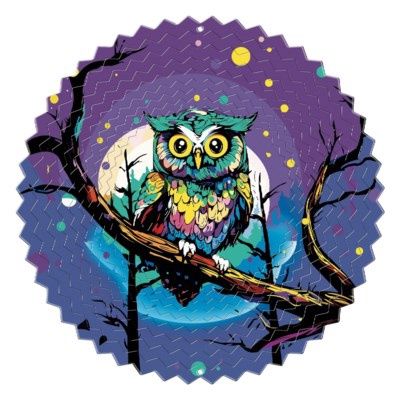 109L - VIVID COLLECTION - OWL - LG