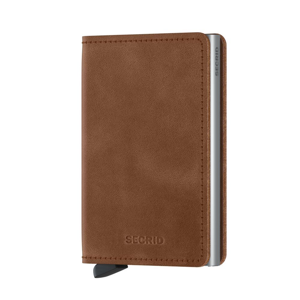 SV / SLIMWALLET - VINTAGE COGNAC-SILVER