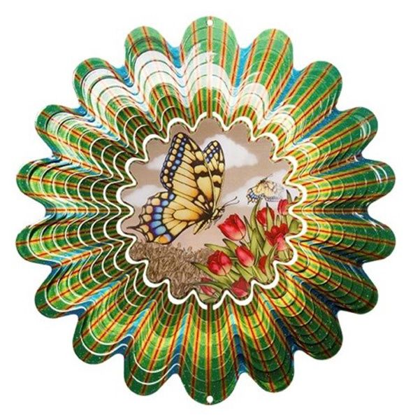 322L - ANIMATED BUTTERFLY CEPIA - LG