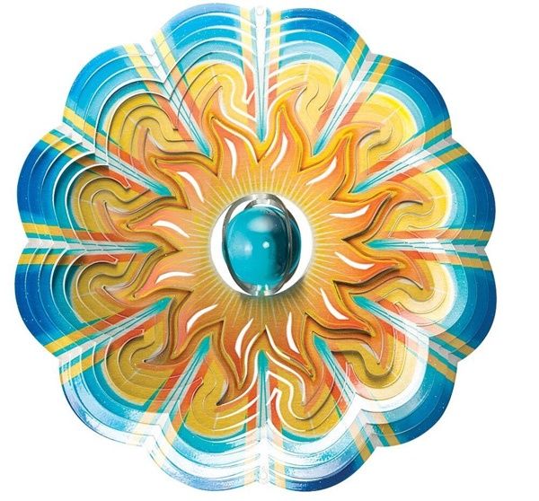 451L - CRYSTAL COLLECTION - SUN W/ BLUE BALL - LG