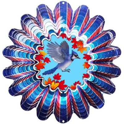 396L - ANIMATED BLUE JAY BLUE - LG