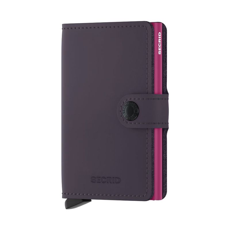 MM / MINIWALLET - MATTE DARK PURPLE/FUCHSIA