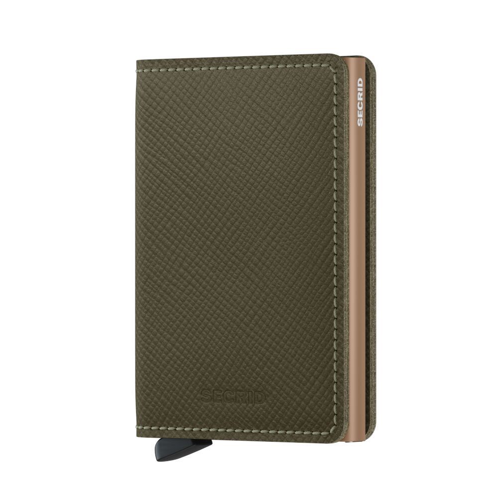 SSa / XSLIMWALLET - SAFFIANO OLIVE