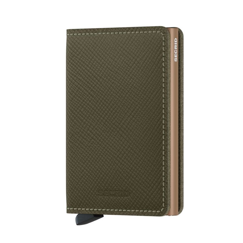 SSa / XSLIMWALLET - SAFFIANO OLIVE