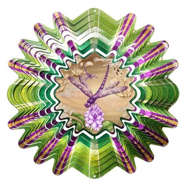 332L - ANIMATED DRAGONFLY PURPLE - LG