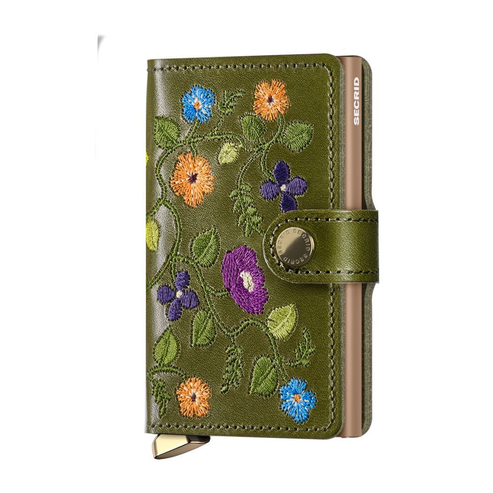 MSt / PREMIUM MINIWALLET STITCH - FLORAL OLIVE
