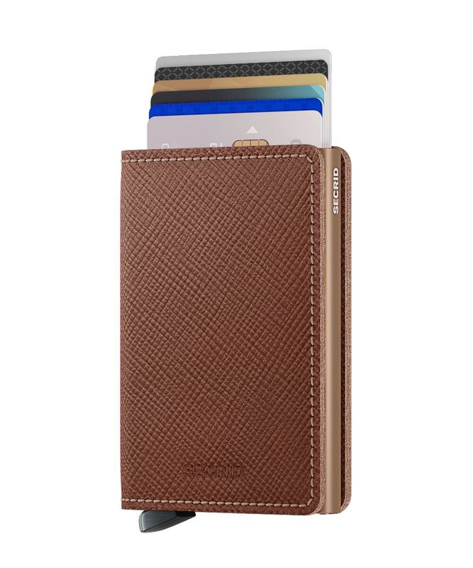 SSa / XSLIMWALLET - SAFFIANO CARAMEL