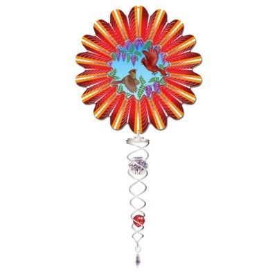 790SS - ANIMATED CARDINAL - W/ CRYSTAL TAIL - SM