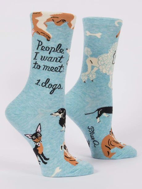 SW511 - WOMEN&#39;S SOCKS - PEOPLE TO MEET: DOGS
