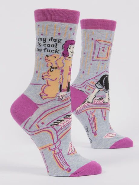 SW501 - WOMEN&#39;S SOCKS - MY DOG IS COOL AS FUCK