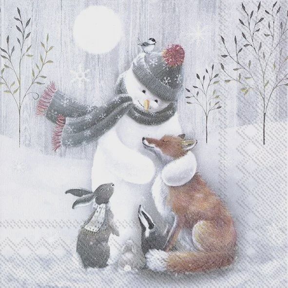 L926200 - LUNCHEON NAPKIN - FROSTY HUG