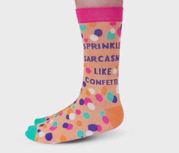 2872 - WOMEN&#39;S SOCKS - SPRINKLE SARCASM