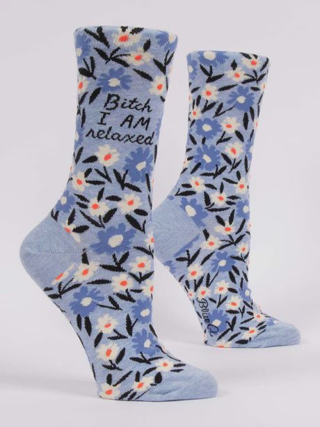 SW516 - WOMEN&#39;S SOCKS - BITCH I AM RELAXED