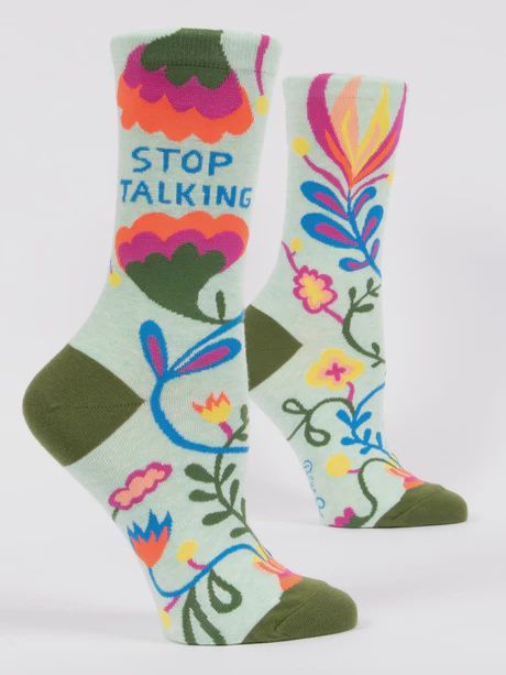 SW467 - WOMEN&#39;S SOCKS - STOP TALKING