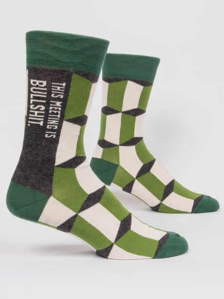 SW828 - MEN&#39;S SOCKS - MEETING IS BULLSHIT