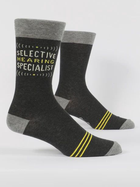 SW851 - MEN&#39;S SOCKS - SELECTIVE HEARING