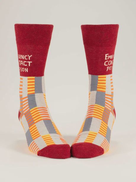 SW1009 - MEN'S SOCKS - EMERGENCY CONTACT