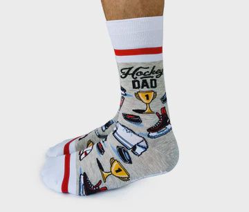 1424 - MEN&#39;S SOCKS - HOCKEY DAD