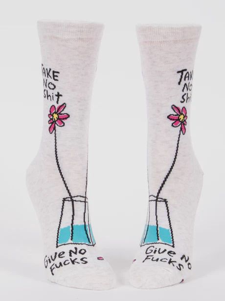 SW480 - WOMEN'S SOCKS - TAKE NO SHIT