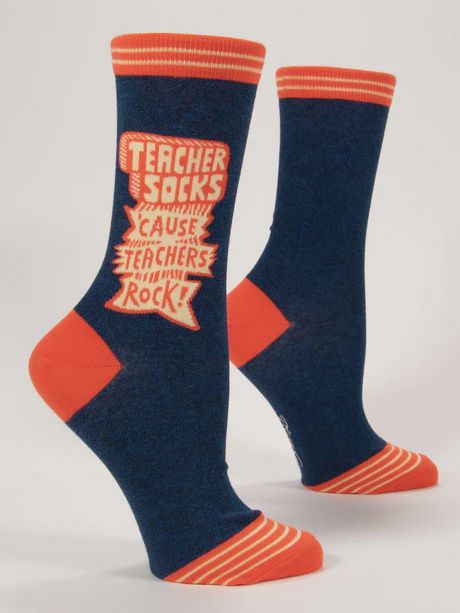 SW555 - WOMEN&#39;S SOCKS - TEACHERS ROCK