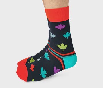 1677 - MEN&#39;S SOCKS - CANADIAN MAPLE