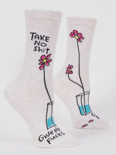 SW480 - WOMEN&#39;S SOCKS - TAKE NO SHIT