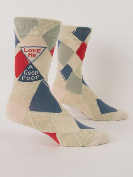 SW888 - MEN&#39;S SOCKS - LOVE ME A GOOD POOP