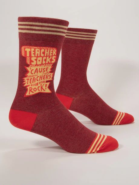 SW1004 - MEN&#39;S SOCKS - TEACHERS ROCK