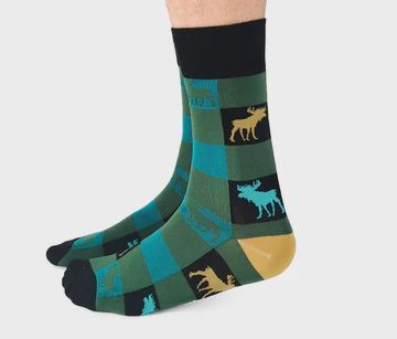 0960 - MEN&#39;S SOCKS - BOREAL MOOSE