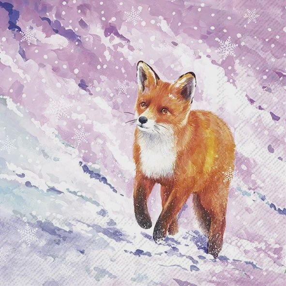 L1051500 - LUNCHEON NAPKIN / FROSTY WALK