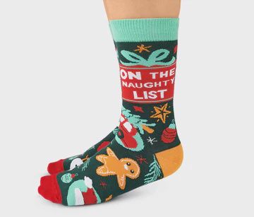 2735 - WOMEN&#39;S SOCKS - NAUGHTY LIST