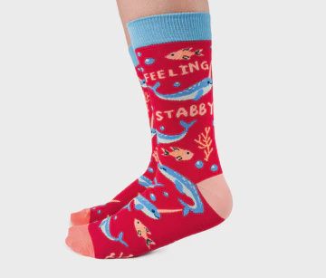 2247 - WOMEN&#39;S SOCKS - NAUGHTY NARWHAL