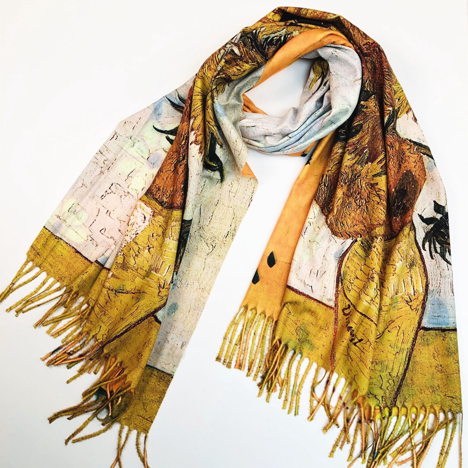 SF9-598 - ART PRINT SCARF SHAWL WRAP (DOUBLE SIDED)