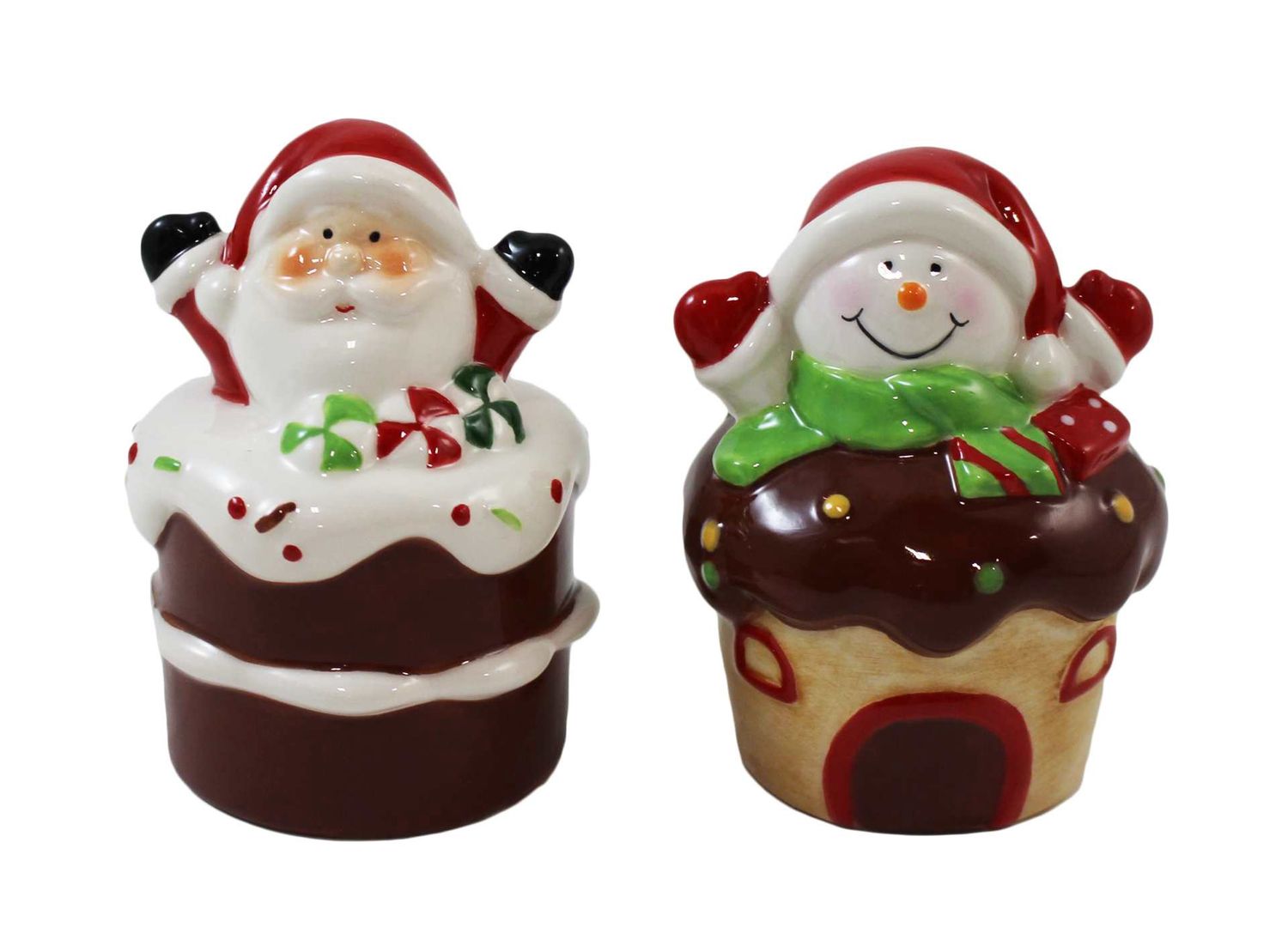 SUS804S - SALT &amp; PEPPER - SANTA SNOWMAN